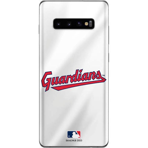 MLB Cleveland Guardians Home Jersey Galaxy S10 Plus Skin