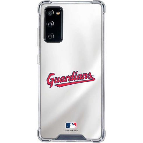 MLB Cleveland Guardians Home Jersey Galaxy S20 FE Clear Case