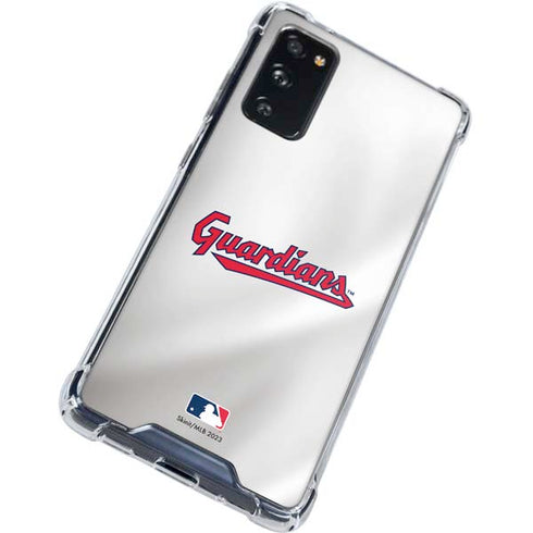 MLB Cleveland Guardians Home Jersey Galaxy S20 FE Clear Case