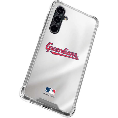 MLB Cleveland Guardians Home Jersey Galaxy S23 FE Clear Case