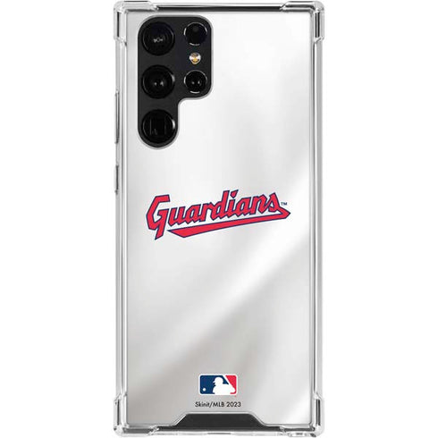 MLB Cleveland Guardians Home Jersey Galaxy S24 Ultra Clear Case