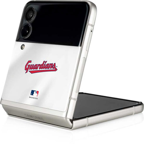 MLB Cleveland Guardians Home Jersey Galaxy Z Flip3 5G Skin
