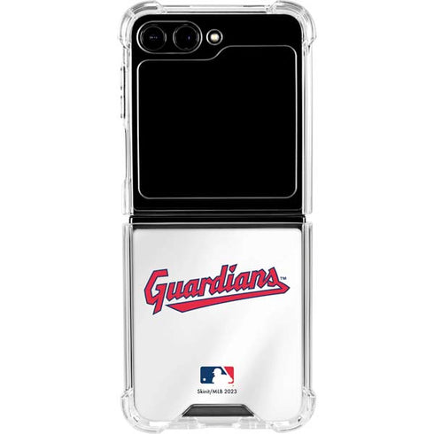 MLB Cleveland Guardians Home Jersey Galaxy Z Flip5 5G Clear Case