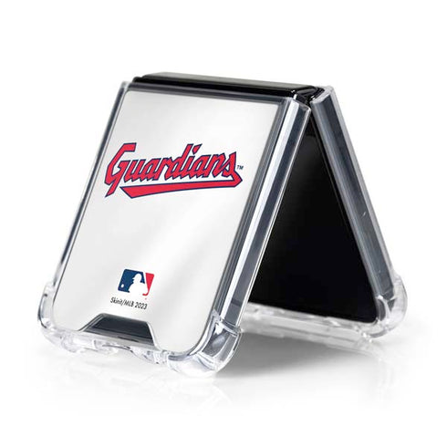 MLB Cleveland Guardians Home Jersey Galaxy Z Flip5 5G Clear Case