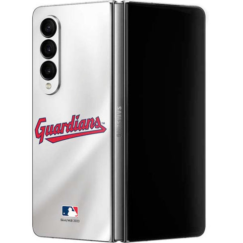 MLB Cleveland Guardians Home Jersey Galaxy Z Fold4 5G Skin