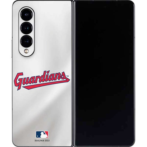 MLB Cleveland Guardians Home Jersey Galaxy Z Fold4 5G Skin