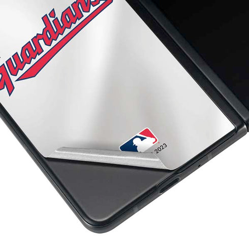 MLB Cleveland Guardians Home Jersey Galaxy Z Fold4 5G Skin