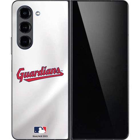 MLB Cleveland Guardians Home Jersey Galaxy Z Fold5 5G Skin