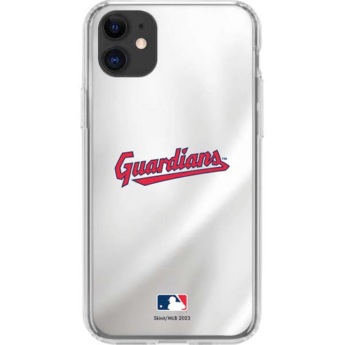 MLB Cleveland Guardians Home Jersey iPhone 11 Clear Case