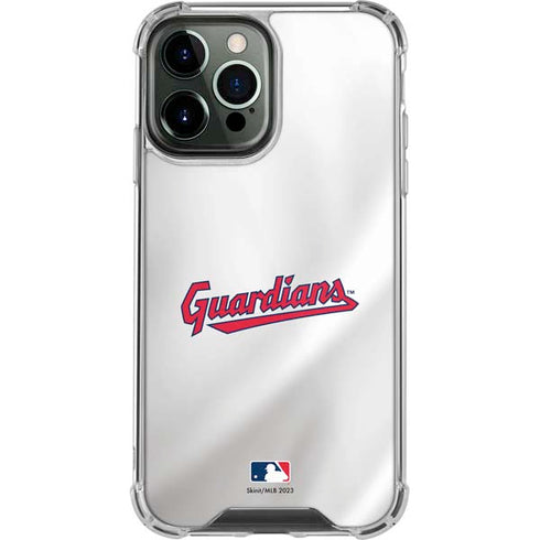 MLB Cleveland Guardians Home Jersey iPhone 14 Pro Max Clear Case