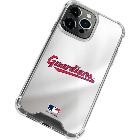MLB Cleveland Guardians Home Jersey iPhone 15 Pro Max Clear Case