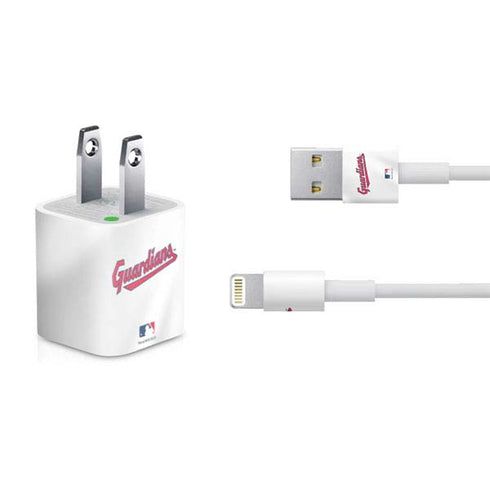MLB Cleveland Guardians Home Jersey iPhone Charger (5W USB) Skin