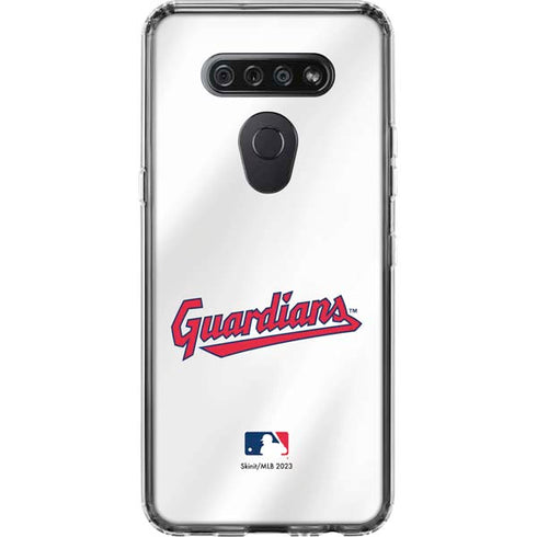 MLB Cleveland Guardians Home Jersey LG K51/Q51 Clear Case