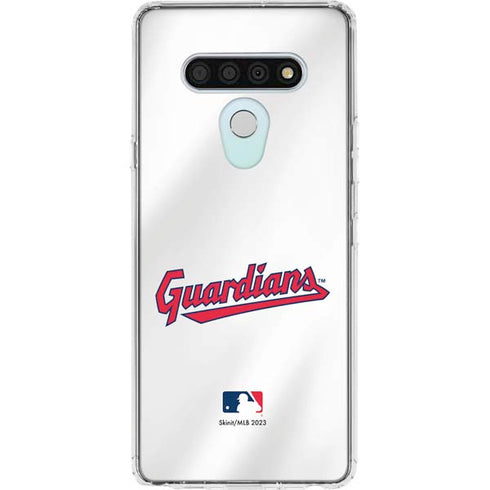 MLB Cleveland Guardians Home Jersey LG Stylo 6 Clear Case