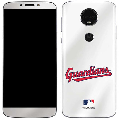MLB Cleveland Guardians Home Jersey Moto E5 Plus Skin