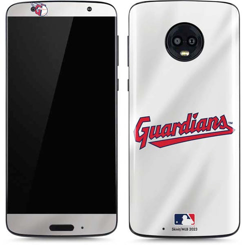 MLB Cleveland Guardians Home Jersey Moto G6 Skin