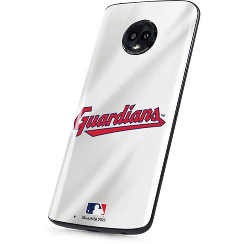 MLB Cleveland Guardians Home Jersey Moto G6 Skin