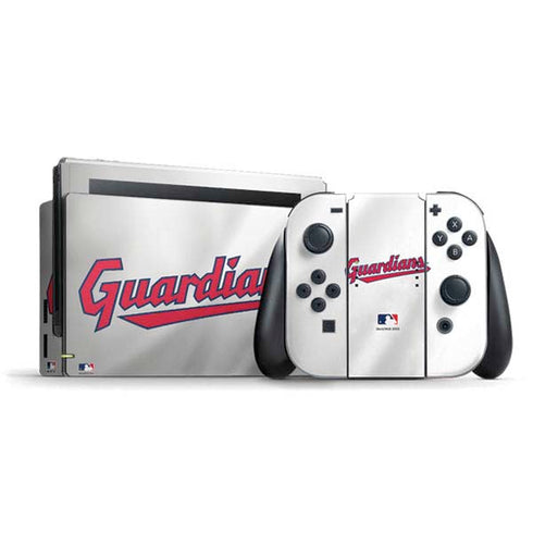 MLB Cleveland Guardians Home Jersey Nintendo Switch Bundle Skin