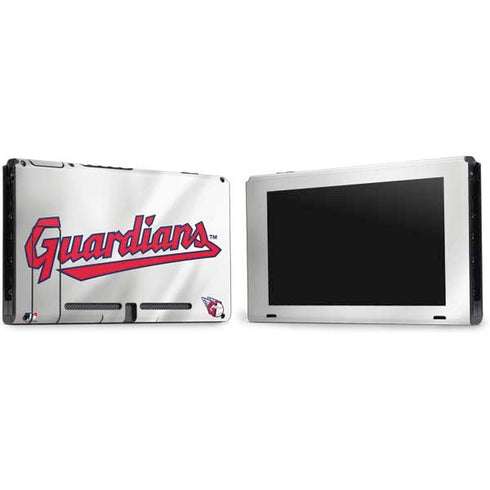 MLB Cleveland Guardians Home Jersey Nintendo Switch Bundle Skin