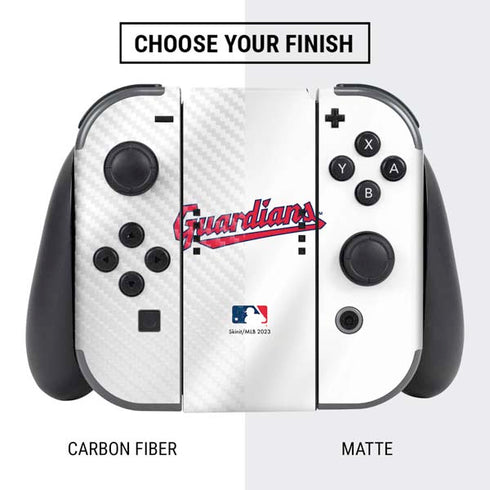 MLB Cleveland Guardians Home Jersey Nintendo Switch Bundle Skin