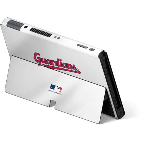 MLB Cleveland Guardians Home Jersey Nintendo Switch OLED (2021) Skin