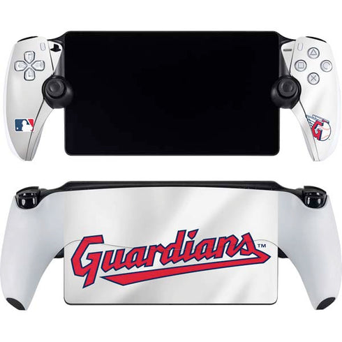 MLB Cleveland Guardians Home Jersey PlayStation Portal Remote Player Skin
