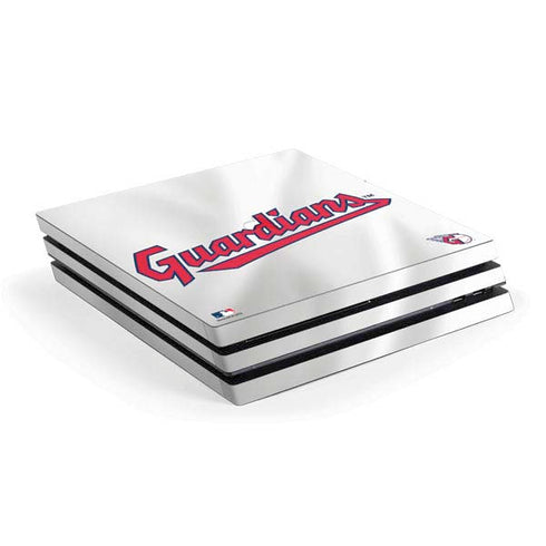MLB Cleveland Guardians Home Jersey PS4 Pro Console Skin