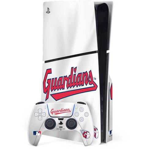 MLB Cleveland Guardians Home Jersey PS5 Slim Disk Bundle Skin