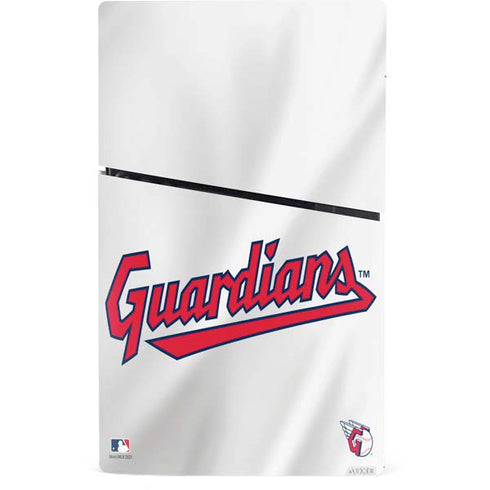 MLB Cleveland Guardians Home Jersey PS5 Slim Digital Edition Console Skin