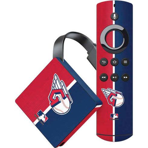 MLB Cleveland Guardians Split Amazon Fire TV Skin