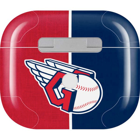 MLB Cleveland Guardians Split Apple AirPods (3rd Gen 2021) Skin