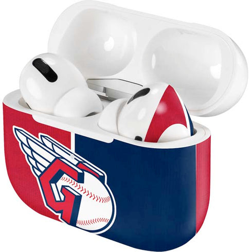 MLB Cleveland Guardians Split Apple AirPods Pro Skin