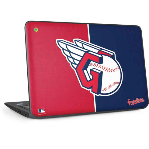 MLB Cleveland Guardians Split HP Chromebook Skin