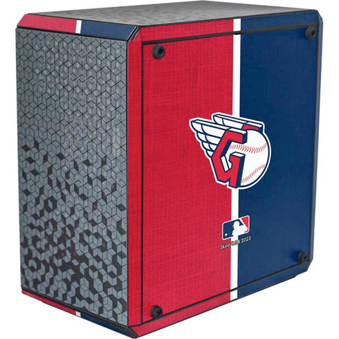 MLB Cleveland Guardians Split Cooler Master MasterBox Q300L Mini Tower Skin