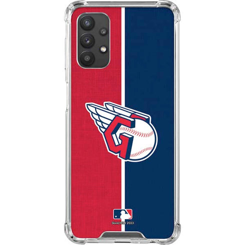 MLB Cleveland Guardians Split Galaxy A32 5G Clear Case