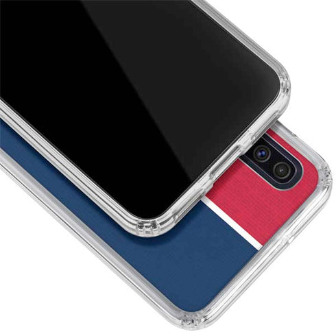 MLB Cleveland Guardians Split Galaxy A50 Clear Case