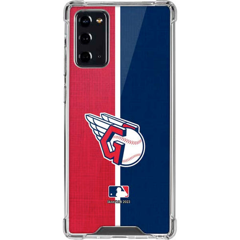 MLB Cleveland Guardians Split Galaxy Note20 5G Clear Case
