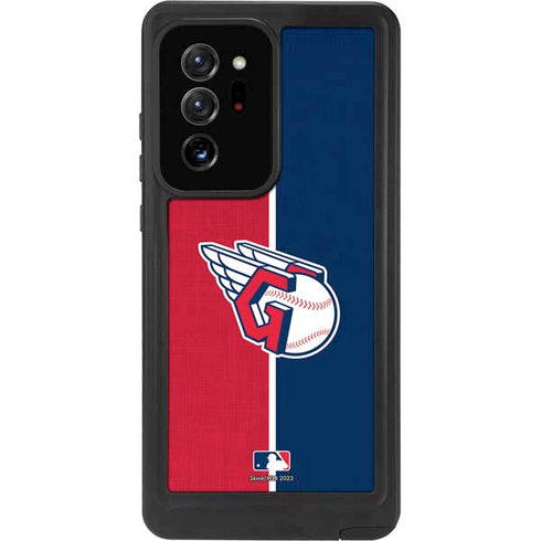 MLB Cleveland Guardians Split Galaxy Note20 Ultra 5G Waterproof Case