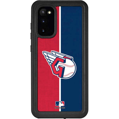 MLB Cleveland Guardians Split Galaxy S20 Waterproof Case