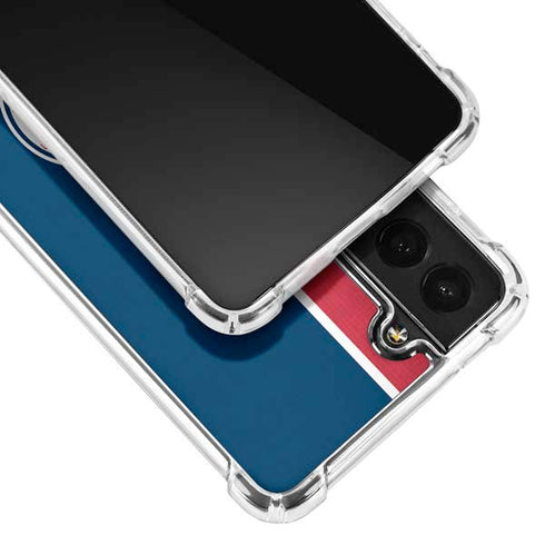 MLB Cleveland Guardians Split Galaxy S21 5G Clear Case