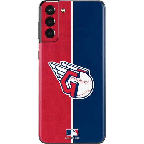 MLB Cleveland Guardians Split Galaxy S21 Plus 5G Skin