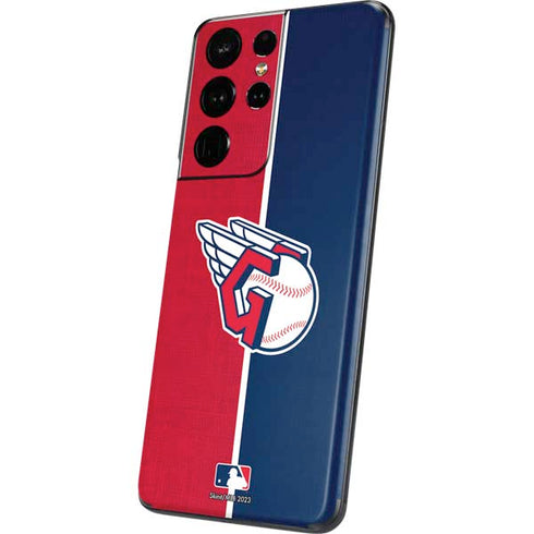MLB Cleveland Guardians Split Galaxy S21 Ultra 5G Skin