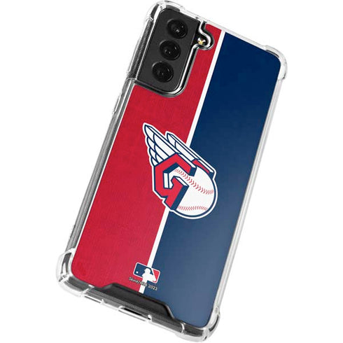 MLB Cleveland Guardians Split Galaxy S22 Clear Case