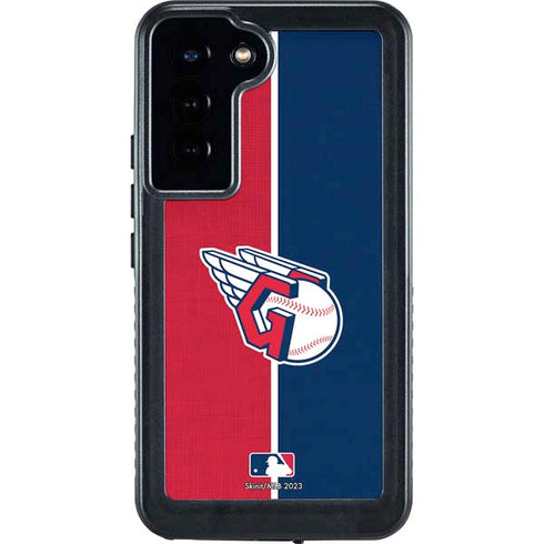 MLB Cleveland Guardians Split Galaxy S23 Plus Waterproof Case