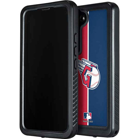 MLB Cleveland Guardians Split Galaxy S23 Plus Waterproof Case