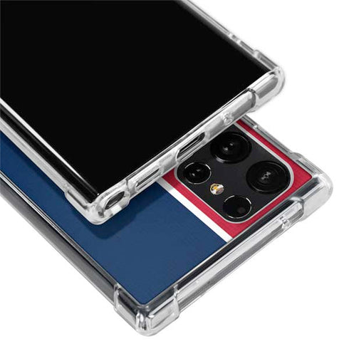 MLB Cleveland Guardians Split Galaxy S24 Ultra Clear Case