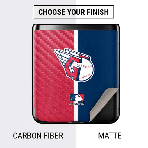 MLB Cleveland Guardians Split Galaxy Z Flip Skin