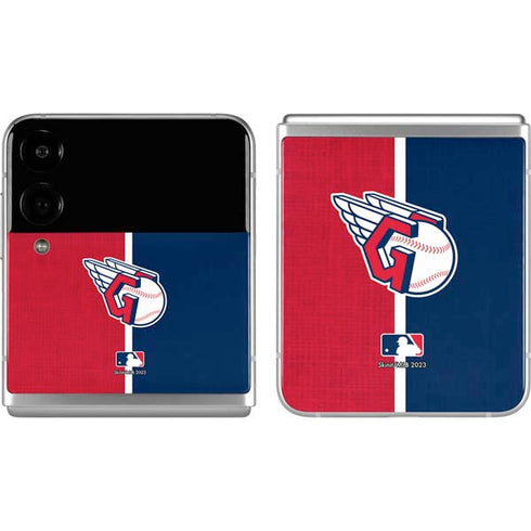 MLB Cleveland Guardians Split Galaxy Z Flip4 5G Skin
