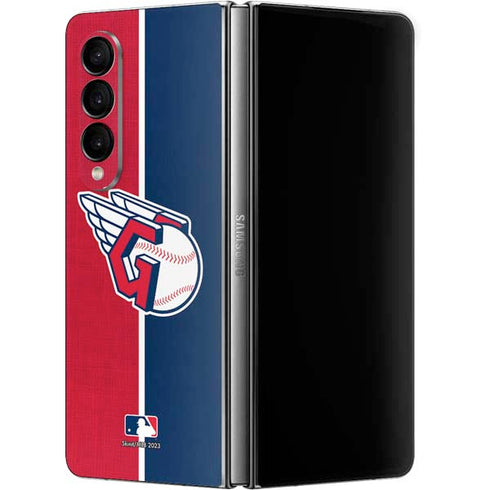 MLB Cleveland Guardians Split Galaxy Z Fold4 5G Skin