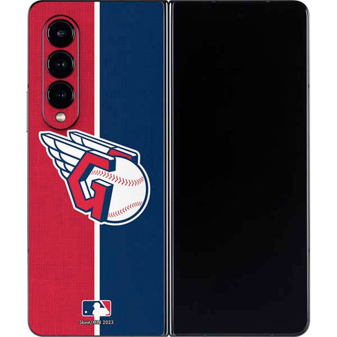 MLB Cleveland Guardians Split Galaxy Z Fold4 5G Skin